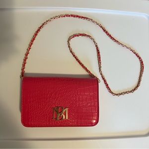 NWOT Badgley Mischka Pink Leather Crossbody